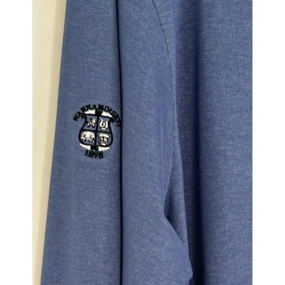 Travis Mathew Pullover‎ Men's L Blue Chest Stripes 1/4 Zip Golf Pullover Stretch - Picture 4 of 10